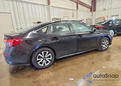 2025 Honda Civic Lx from USA, damaged, VIN 2HGFE2F23SH601466